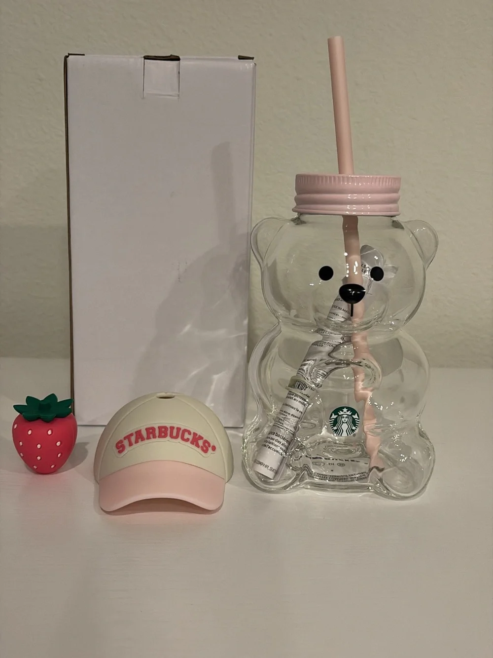 Authentic Starbucks Pink Strawberry Bearista Cup Summer 2026 Drop
